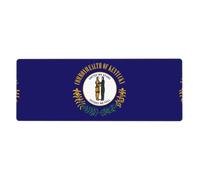 Kentucky State Flag Tapis de souris de jeu en tissu résistant aux déversements et aux taches 800 x 300 x 3 mm de long