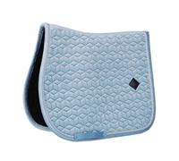 Kentucky - Tapis de selle velours bleu clair cob