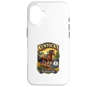 Kentucky The Bluegrass State Flag Purbred Goldenrod Coque pour iPhone 16