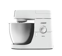 Kenwood Chef XL KVL4100W, Robot Pâtissier avec 3 Crochets et Fouets pour Pétrir, Idéal pour Monter et Mélanger, Bol de 6.7 L Lavable au Lave-Vaisselle, 1200W, Blanc