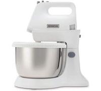 KENWOOD HMP32.A0WH - Batteur électrique Chefette - Bol rotatif - 5 vitesses + fonction turbo - Fouets et pétrins acier inoxydable