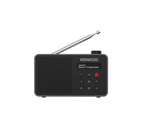 Kenwood CR-M25DAB Radio-réveil Dab+/FM avec ASA, Bluetooth 5.3, Dual Alarm, Sleep Timer, Batterie Li-ION, 30 préréglages, Jack 3,5 mm - Noir