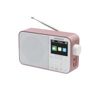Kenwood CR-M30DAB-R - Radio Portable Dab+ avec Bluetooth, Batterie intégrée et écran Couleur de 6,1 cm - Or Rose et Blanc