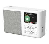 Kenwood Radio portable CR-M33DAB-W – DAB+ Bluetooth, batterie Li‑ION, écran couleur 6,1 cm, blanc