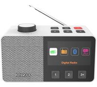 Kenwood CR-M70DAB Radio Dab+/FM avec ASA, écran IPS 4,3", Bluetooth 5.3, Dual Alarm & Sleep, USB MP3, Jack 3,5 mm, Easy Mode, Haut-Parleur 5 W - Blanc