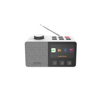 Kenwood CR-M70DAB Radio Dab+/FM avec ASA, écran IPS 4,3", Bluetooth 5.3, Dual Alarm & Sleep, USB MP3, Jack 3,5 mm, Easy Mode, Haut-Parleur 5 W - Blanc