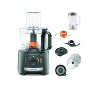 Kenwood MultiPro Compact FDP31.360GY, Robot Culinaire, Disque Pétrir et Trancher, Presse Agrumes, Blender 1.2L, 2 Vitesses + Pulse, Bol 2.1L, 800W, Gris