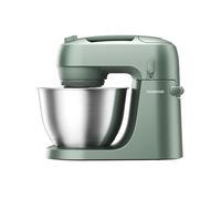 Kenwood Go KZM35000GR Robot de cuisine compact avec bol de 4 l, 3 outils mélangeurs en métal réglables en hauteur, protection anti-éclaboussures rotative, 6 niveaux, poignée de transport, 800 W, vert