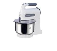 Kenwood HM680 Chefette Batteur, bol en acier 3L ou 500ml, doubles fouets et crochets pétrisseurs en inox, pratique et robuste