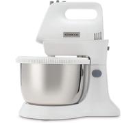 KENWOOD HMP32.A0WH - Batteur électrique Chefette - Bol rotatif - 5 vitesses + fonction turbo - Fouets et pétrins acier inoxydable
