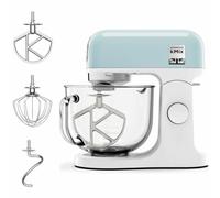 Kenwood KMX745APB kMix Robot pâtissier avec bol en verre 5L, fouet K en acier inox et accessoire de pétrissage, idéal pour pâtisserie