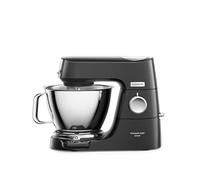 Kenwood KVC85.004.BK Titanium Chef Baker Robot pâtissier, 4 accessoires pour pétrir, fouetter et mélanger, bols de 5L et 3,5L, couvercle anti-éclaboussures