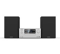Kenwood M-925DAB-S - Micro chaîne Hi-FI avec FM RDS, Dab+, CD, USB, Bluetooth, 2 x 50 W RMS et écran TFT Couleur 2" ; Couleur: Aluminium givré