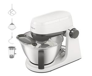 Kenwood Multi Tasker - Robot Pâtissier avec Blender, 1,7 kg pour Pain et Pizza, Mouvement Planétaire, Prise Accessoires, Couvercle Anti-éclaboussures avec Doseur, Blanc (KHC30.040WH)