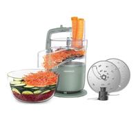 Kenwood MultiPro Compact FDP23.140GR Robot de cuisine multifonction avec Express Serve, lame en acier inoxydable, disques de coupe et de râpe, fonction pulse, vert eucalyptus