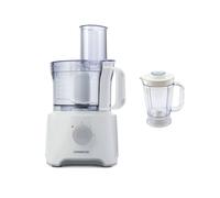 Kenwood MultiPro Compact FDP301WH, Robot de Cuisine Multifonction avec Mixeur, Robot avec Bol de 2,1 Litres, 800W, Blanc