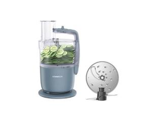 Kenwood MultiPro Go - Robot Multifonction Compact 650W Bol 1,3L Gris | Hache, Tranche, Râpe, Lame, Purées et Pétrit la Pâte, 1 Vitesse + Pulse, Accessoires Compatibles Lave-vaisselle, FDP22.000GY