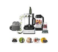 Kenwood MultiPro OneTouch FDM73.850SS, robot de cuisine et mixeur multifonction avec 13 accessoires, vitesse variable et fonction impulsion, échelle intégrée, passe au lave-vaisselle, 1000 W