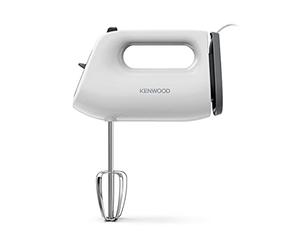 Kenwood QuickMix Lite Batteur à main léger avec démarrage lent, outil SureEject, enrouleur de cordon, moteur 300 W, passe au lave-vaisselle, blanc