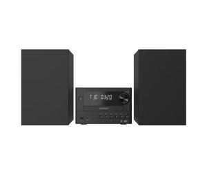 KENWOOD Système micro HiFi M-450DAB avec lecteur CD | Bluetooth 5.4, radio DAB+/FM RDS, lecture MP3 USB, 2 x 10 W RMS, entrée AUX, télécommande, 5 modes EQ