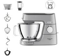 KENWOOD KVC85.124.SI - Robot pâtissier Titanium Chef Baker - 2 bols en inox 3,5L et 5L - Balance intégrée 6kg - Blender 1,8L - 1200W