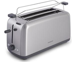 Kenwood TTM470 Grille Pain, Gris/Inox Satiné