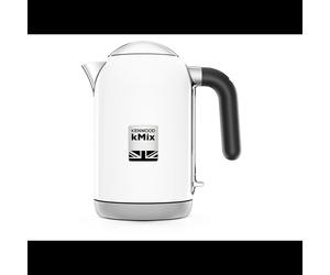 Kenwood ZJX650WH Bouilloire 1L 2200W Argent/Blanc - Corps Métal, Indicateur Niveau d'Eau, Arrêt Surchauffe, Filtre Démontable, Base 360°, Sans Fil