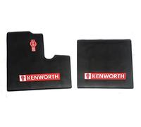 Kenworth OEM Tapis de Sol en Caoutchouc Noir avec Logo Compatible avec Tous Les modèles T600 T800 W900 modèles jusqu'à 2000 - Toutes Conditions météorologiques/Terrain