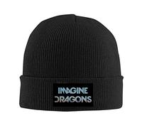 kenwozi Imagine Dragons Night Visions Unisexe Mode Cool Hiver Chaud Bonnet Taille Unique Noir, Noir , Taille unique