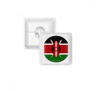 Kenya Afrique Emblème PBT Keycaps pour Clavier mécanique Blanc OEM sans Marquage d'impression R4 Multicolore