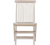 Kenya chaise de jardin whitewash.