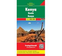 Carte routière - Kenya VERSION MURALE ET PLASTIFIEE | Freytag & Berndt