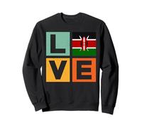 Kenya Love Drapeau de Pays Love Kenya Sweatshirt