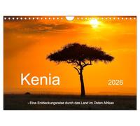 Kenya - Un voyage à la découverte du pays d'Afrique de l'Est, Version française (Calendrier mural 2026 DIN A4 portrait), Calendrier CALVENDO mensuel