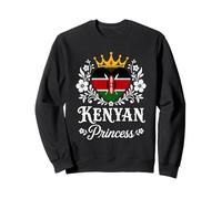 Kenyan Princess Kenya Flag Proud Kenyan Girl Sweatshirt
