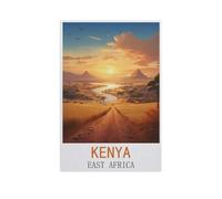 Kénye Afrique de l'est,Puzzles 1000 Pièces Puzzles pour Adultes, Jeux Intellectuels Éducatifs Décoration De La Maison Soulagement du Stress Ensembles De Jouets pour La Famille(38x26cm)-FN66