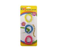 Kenzies Lot de 3 crayons à papier flexibles, idéal pour l'école, parfait comme cadeau de Noël pour garçons et filles,contenu : 1 lot