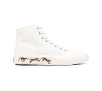 Kenzo - Baskets Montante Décontractée - Femme - Chaussures - Blanc - Taille: 36 EU