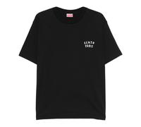 Kenzo - Boke Heart Oversized T-Shirt - Homme - Tops - Noir - Taille: XL