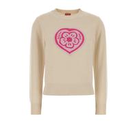 Kenzo - Boke Heart Sweater - Femme - Pulls - Beige - Taille: 40 FR