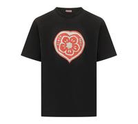 Kenzo - Boke Heart T-Shirt - Homme - Tops - Noir - Taille: S