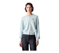 Kenzo - Cardigan Boutonné Brodé Logo - Femme - Pulls - Bleu - Taille: 38 FR