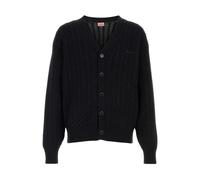 Kenzo - Cardigan Signature en maille torsadée - Homme - Pulls - Noir - Taille: XS