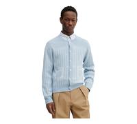 Kenzo - Cardigan Trompe L'oeil - Homme - Pulls - Bleu - Taille: S