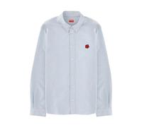Kenzo - Chemise Boke Flower Brodée - Homme - Chemises - Bleu - Taille: L