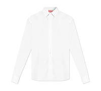 Kenzo - Chemise Casual en Popeline de Coton - Homme - Chemises - Blanc - Taille: 2XL