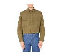 Kenzo - Chemise Coupe Oversize - Homme - Chemises - Brun - Taille: S