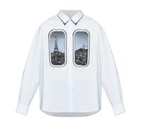 Kenzo - Chemise imprimée - Homme - Chemises - Bleu - Taille: L