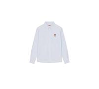 Kenzo - Chemise Oxford avec Patch Fleur Boke - Homme - Chemises - Bleu - Taille: M