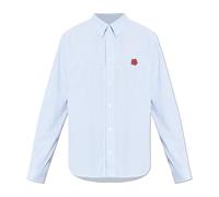 Kenzo - Chemise Rayée - Homme - Chemises - Bleu - Taille: XL